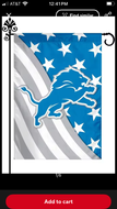 Detroit Lions Garden Flag