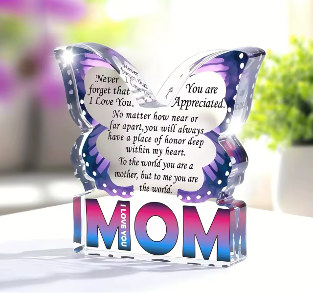 Mom Butterfly Acrylic plaque
