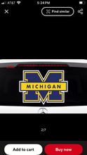 Load image into Gallery viewer, Michigan Wolverine’s Car Decal
