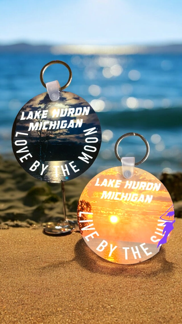 Michigan Lake Huron Keychain