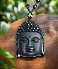 Load image into Gallery viewer, Black Obsidian Necklace
