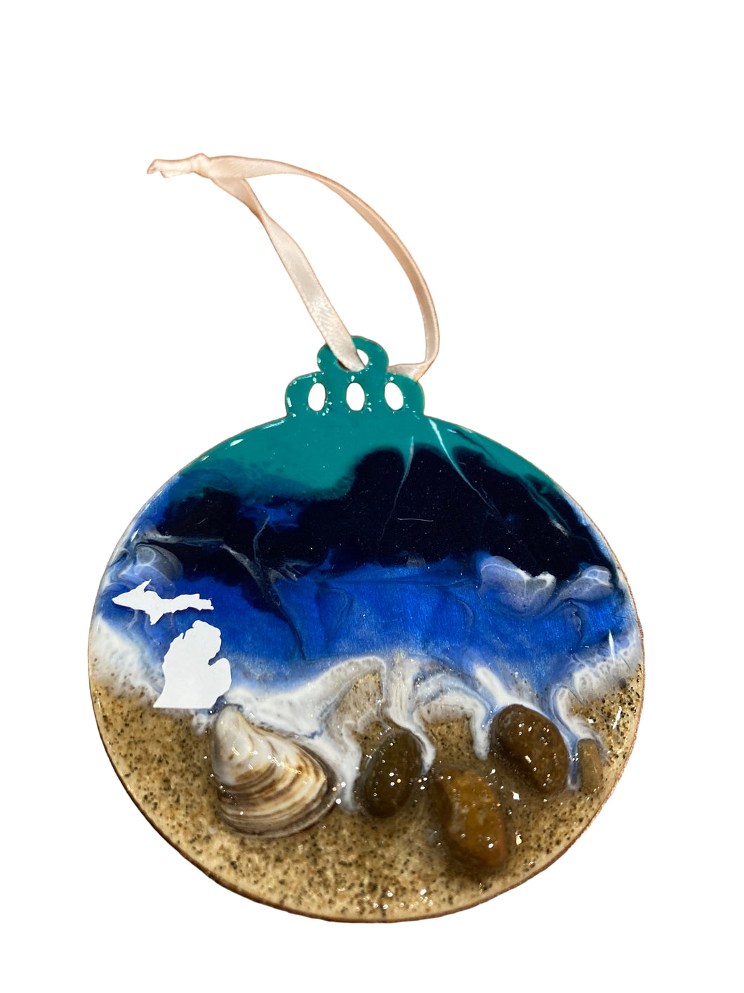 MI Beach Ornament