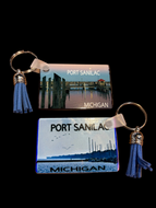 Port Sanilac Michigan Keychain