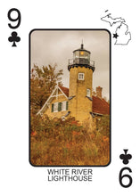 Load image into Gallery viewer, LIGHTHOUSES OF MICHIGAN - Playing Cards - Euchre Friendly
