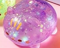 Load image into Gallery viewer, SMALL GLITTER SUGAR CAT SQUISHY
