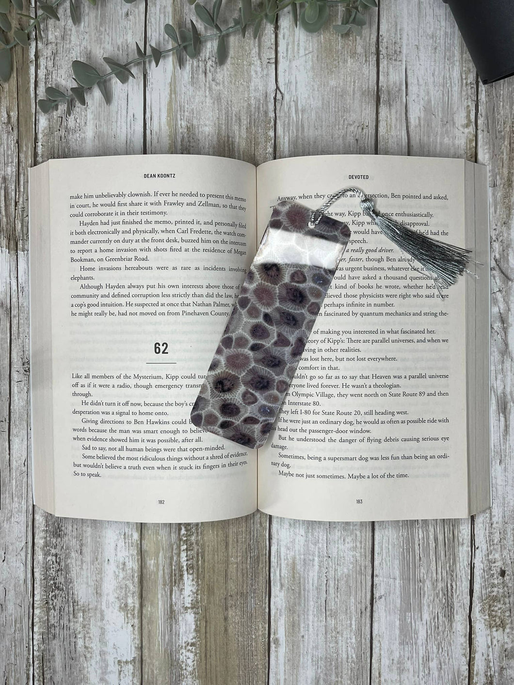 Petoskey Stone Thin Flexible Acrylic Bookmark