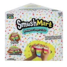 Load image into Gallery viewer, RMS® SmushMart™ Giant Rainbow Cake Slice Squishy 1pc
