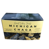 Great Lakes Treats Michigan Wild Harvested Chaga, 15 Convenient Tea Bags