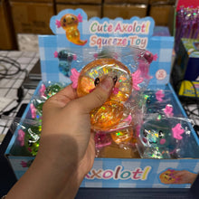 Load image into Gallery viewer, Sugar Squeeze Glitter Axolotl Toy | A055
