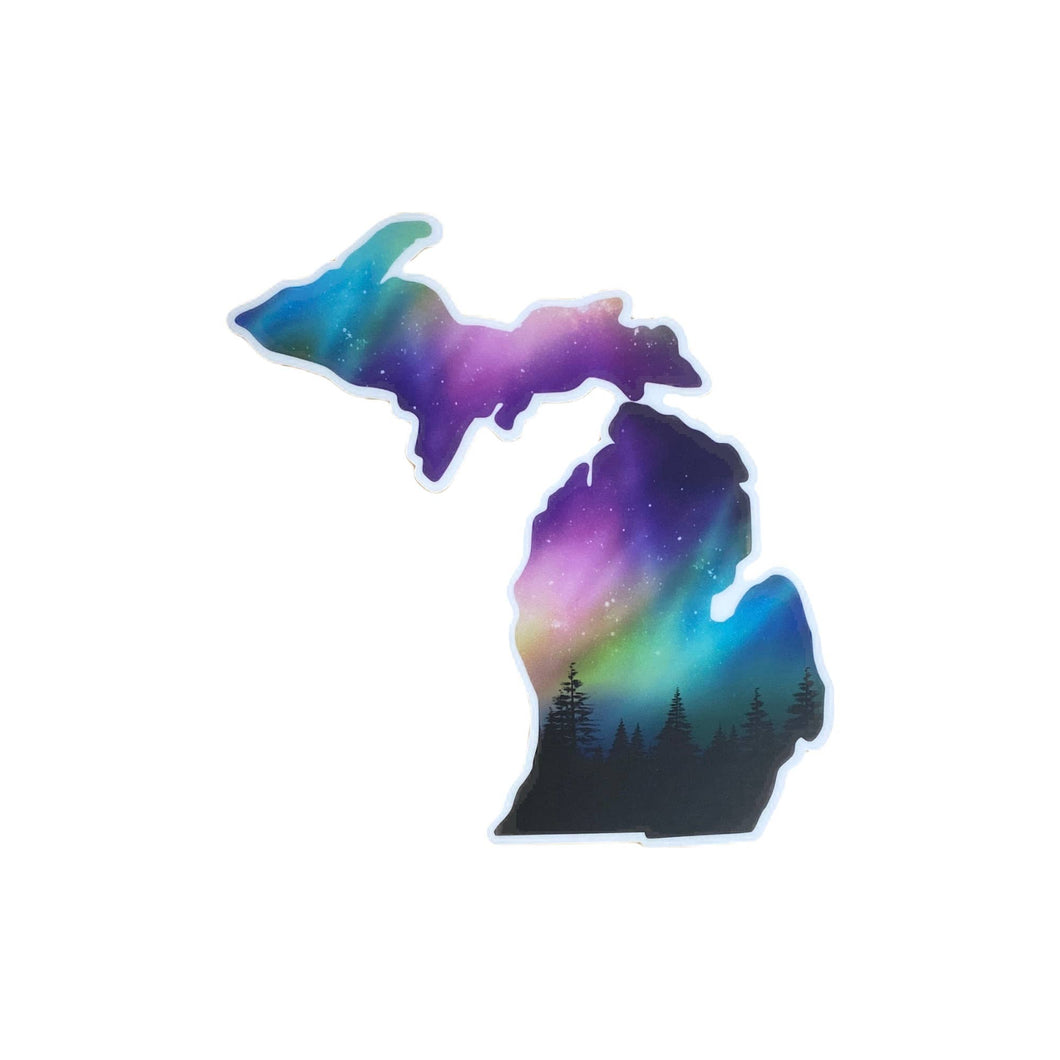 Northern Lights Michigan- Decal
