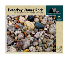 Load image into Gallery viewer, Petoskey Stones Rock 550-Piece Puzzle
