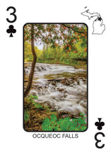 Load image into Gallery viewer, WATERFALLS OF MICHIGAN - Playing Cards - Euchre Friendly
