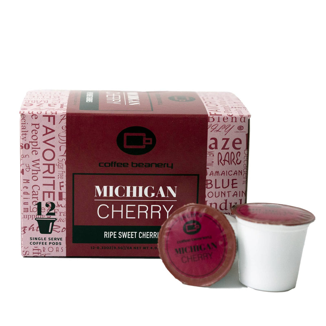 Michigan Cherry Flavored Coffee  | Single Serve Pods