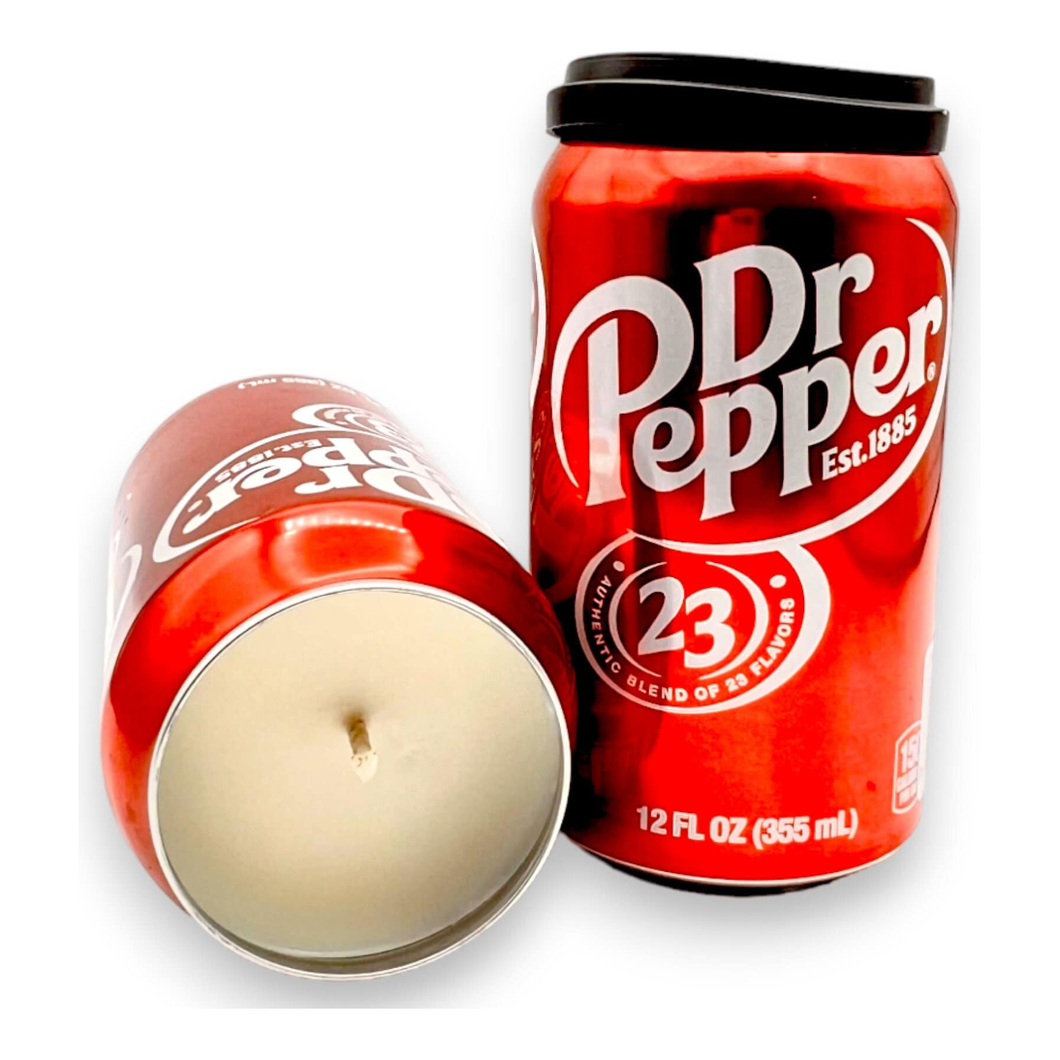 Dr Pepper Soda Can Soy Candle