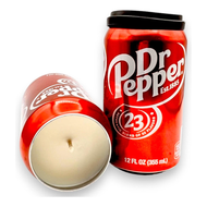 Dr Pepper Soda Can Soy Candle