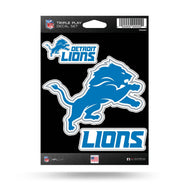 NFL Detroit Lions Triple Play Decal