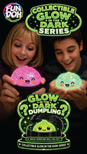 Load image into Gallery viewer, Fun Doh Glow In Dark Mystery Dumpling Squishy Black Basket
