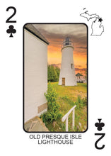 Load image into Gallery viewer, LIGHTHOUSES OF MICHIGAN - Playing Cards - Euchre Friendly
