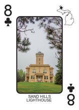 Load image into Gallery viewer, LIGHTHOUSES OF MICHIGAN - Playing Cards - Euchre Friendly
