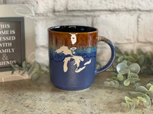 Load image into Gallery viewer, 16 oz Engraved Michigan Themed Tri-Colored Coffee Mug
