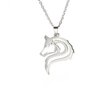Load image into Gallery viewer, Wolf Head Necklace

