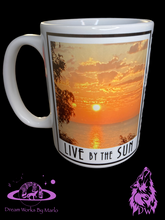 Load image into Gallery viewer, Live By The Sun, Love By The Moon, Lake Huron Michigan Coffee Mug
