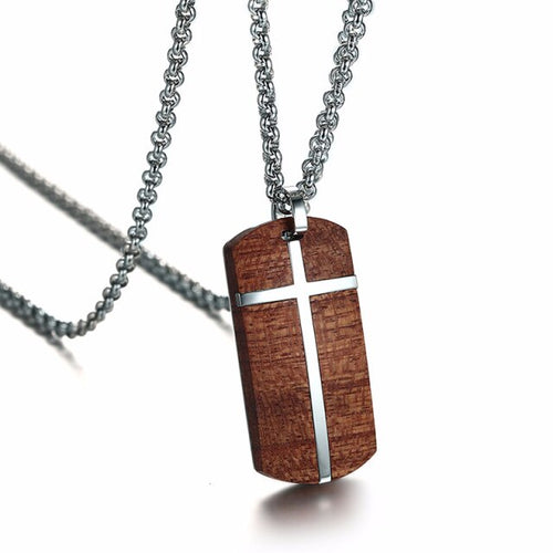 Rosewood Cross Necklace - Dream Works By Marlo