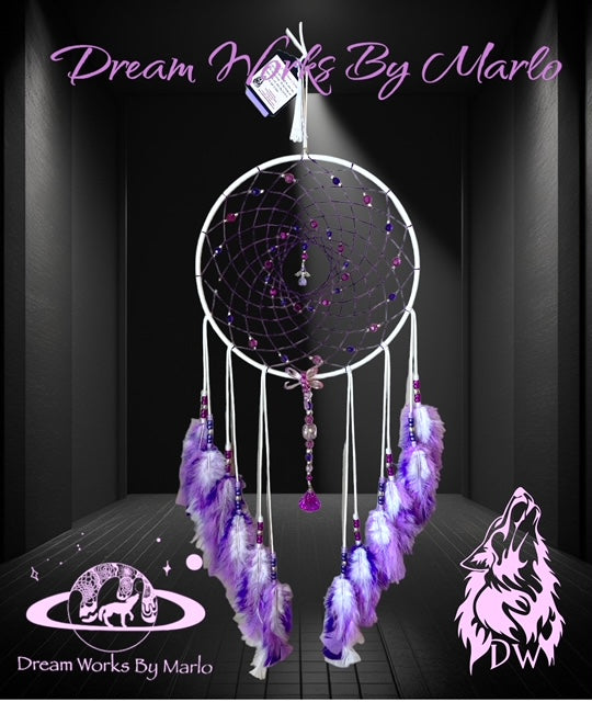 Dream Catcher Purple & White