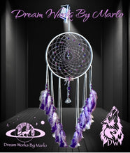 Load image into Gallery viewer, Dream Catcher Purple &amp; White
